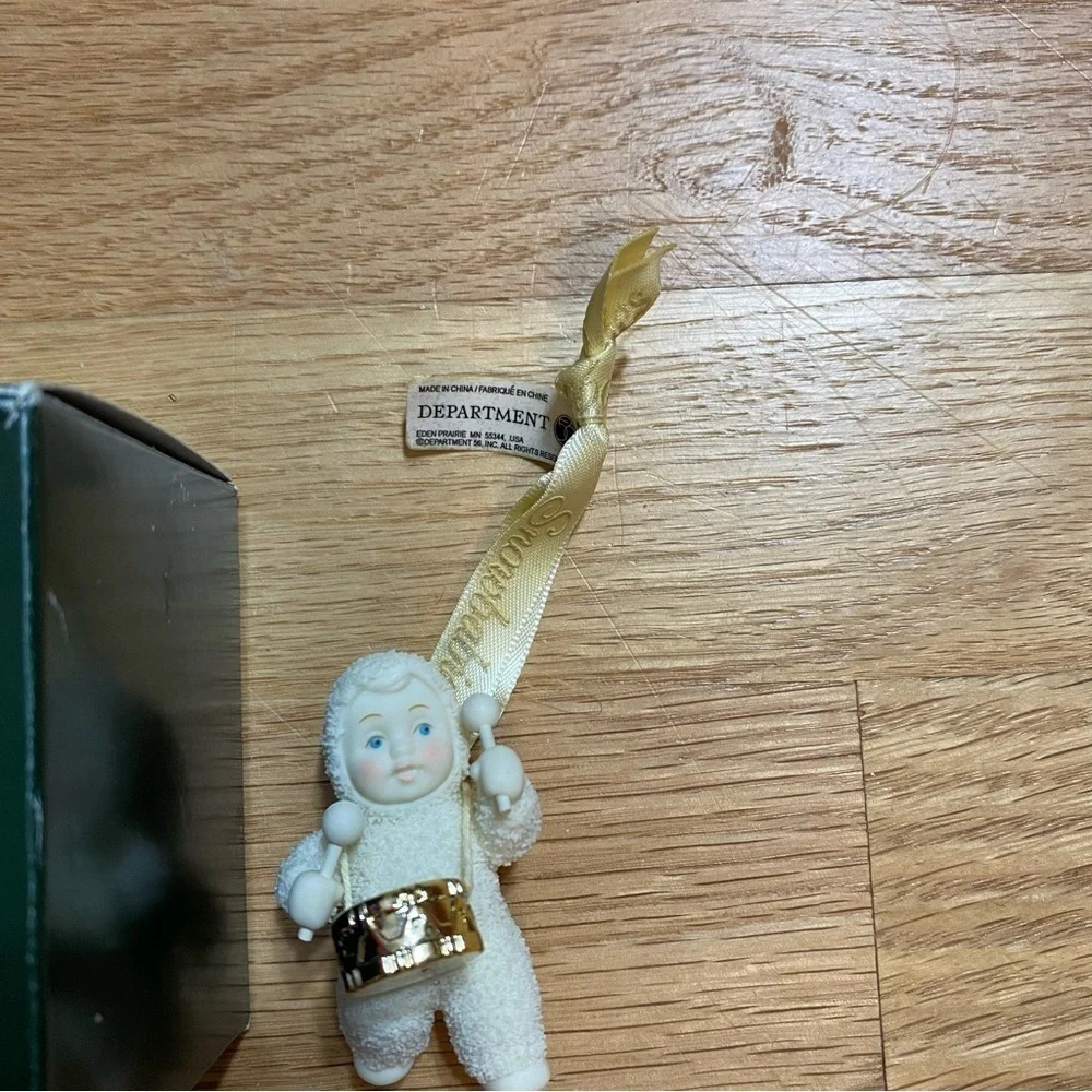 Department 56 Snowbabies Holiday Drummer Ornament Christmas Ceramic Porcelain